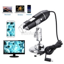 3 IN 1 1600X 8 LED USB Microscope Digital Magnifier Endoscope Camera Video Stand