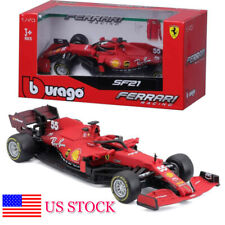 1:43 Bburago Ferrari 2021 SF21 Carlos Sainz Jr. F1 Formula 1 Model Toy US STOCK