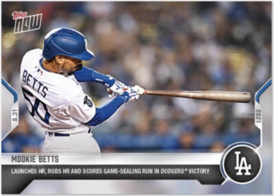 Topps NOW 2021 Card #740 Mookie Betts - Image 1 of 2