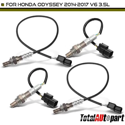 Sensor de oxígeno O2 4 piezas para Honda Odyssey 2014-2017 V6 3,5 L aguas arriba y aguas abajo Foto 1 de 4