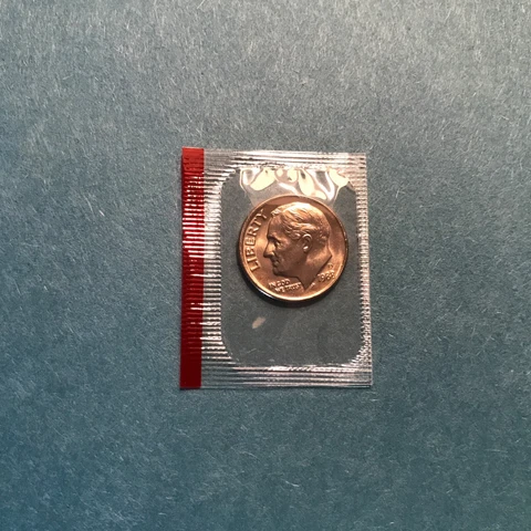 1988 D  Roosevelt Dime Denver  US Mint Cello   FREE SHIP Cover