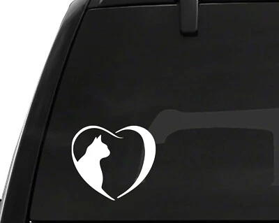 2 x Calcomanías de vinilo Cat Lover (5" x 1,7") - Ventana Apple Laptop Coche Camiones Foto 1 de 2