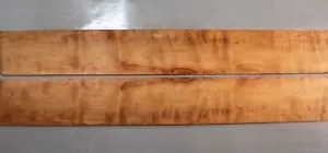 "Juego de madera de arce ondulado para lados de guitarra Luthier Supply 36,2""x4,9""x0,1" - Imagen 1 de 4