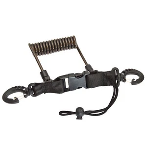 Spiral Coil Cable -lost Flashlights Safety Leash for Diving D0G5 - Picture 1 of 10