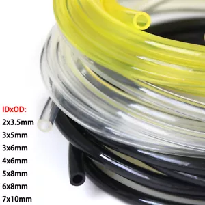 Polyurethane Flexible Tube 2mm - 10mm Fuel Tank Oil Pipe Gasoline Pipe PU Tube - Picture 1 of 18
