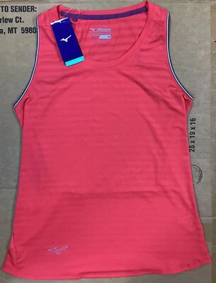 Camiseta sin mangas Mizuno Alpha ECO para mujer ropa deportiva gestión de la humedad W23 Foto 1 de 4