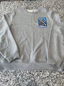 Gray Lacoste Crewneck Sweatshirt XL Greetings From Marseille 6 - Picture 1 of 12