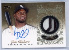 2022 Topps Series 1 Baseball Luis Robert Reverence Signed Patch 1/1 ON CARD AUTO