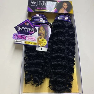 BOBBI BOSS GANADOR SUAVE ONDULADO 14"14"16"_#1_1_Pack ACABADO_100% Cabello Humano - Imagen 1 de 3