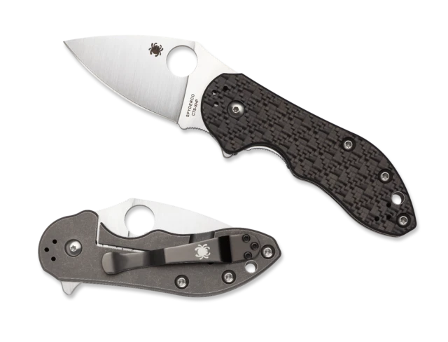 Spyderco C182CFTIP 2.5in Flipper Frame Lock Knife