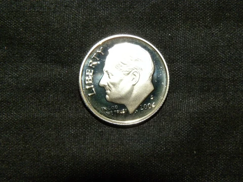 2004 S Roosevelt Dime Silver Proof - Deep Cameo  90% Silver Cover