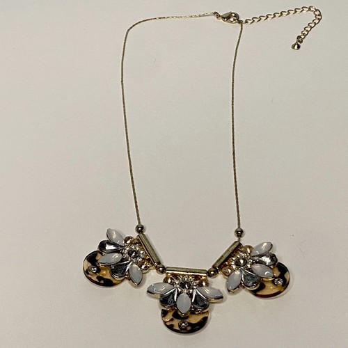 VETEMENTS Collana Tripla Fiamma Strass Grigio e Bianco Fumè Moda Gioielli Personalizzati