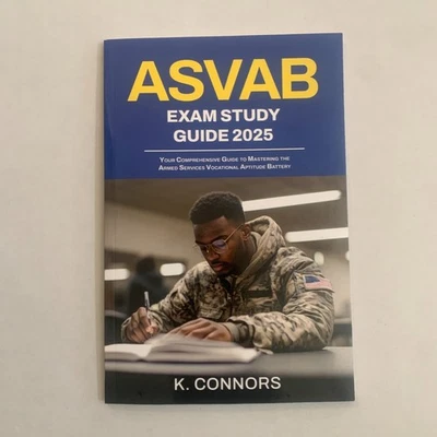 ASVAB Exam Study Guide 2025 Paperback By k. Connors Brand New First Edition - Image 1 of 4