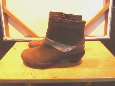 MERRELL LUXE MID BITTER CHOC. КОЖАНЫЙ ANKE ЗАГРУЗКИ ЖЕНЩИН SZ.  7 EUC! - Изображение 1 из 4
