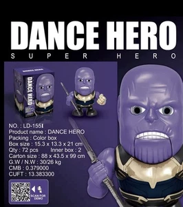 Figura De Héroe De Baile De Thanos Canta Led Música Super Héroe Avengers - Imagen 1 de 2