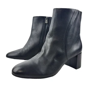 Naturalizer Women's Black Leather River Booties Size 9M - Picture 1 of 15
