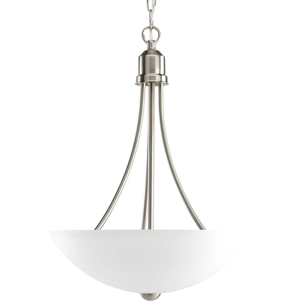 Progress Lighting Gather Collection 2 Light Brushed Nickel Foyer Pendant P391409