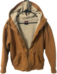 Chaqueta Abrigo Wrangler Workwear Cremallera Con Capucha Talla Pequeña 34-36 Forrada Aislada - Imagen 1 de 9