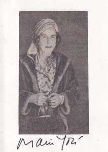 Marie José von Belgien - Königin von Italien - Karte - original signiert - Bild 1 von 1