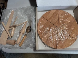 Bisetti Pizza and Crepe Set, Large, Wood - Picture 1 of 5