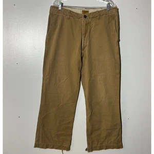 Vintage Abercrombie & Fitch Distressed Straight Leg Khakis Pants Men’s Size 34 - Picture 1 of 8