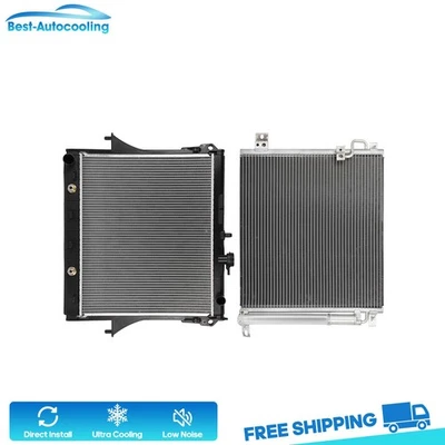 Aluminum Radiator And A/C Condenser For 2009 10-2012 Chevrolet Colorado 5.3L V8 - Image 1 of 4
