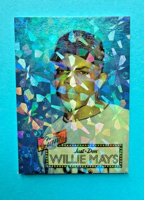 Willie Mays Topps Project 2020 1952 Quis Ice Breaker 1/1 Cracked Ice #128 Giants - Image 1 of 2