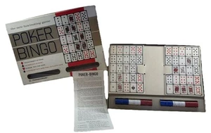 Vintage 1963 Transogram Poker Bingo Board Game Complete - Picture 1 of 2
