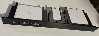 1U Rack Mount Bracket for UniFi UCG-Ultra & UniFi USW Lite 8 PoE, 19” Rack - Image 1 of 4