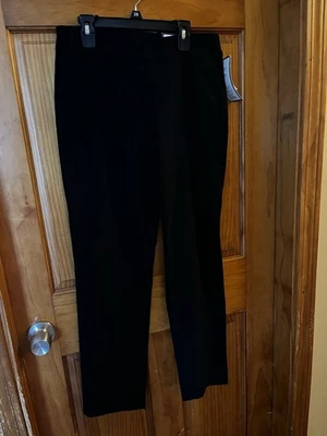 Pantalones ajustados negros Charter Club Cambridge para mujer talla 8 adelgazantes para barriga Foto 1 de 4