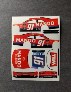 2025 Custom Josh Bilicki #91 Mando 1/64 Peel & Stick Decals - Picture 1 of 1