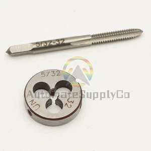 Juego de grifos y troqueles 5/32"-32 UN mano derecha, 5/32 x 32 UN rosca grifo y troquel redondo - Imagen 1 de 10