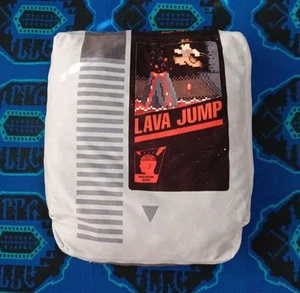LAVA JUMP Nintendo Cartridge Plush Pillow ThinkGeek Retro Gaming Gamer 14"x12"x5 - Picture 1 of 6