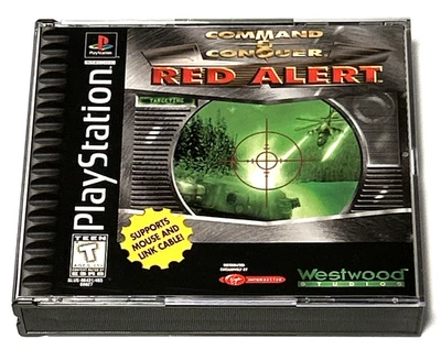Command & Conquer: Red Alert (Sony PlayStation 1, 1997) CIB w/registration card - Image 1 of 4