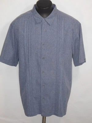 Camisa Havanera Co Para Hombre 2XL Denim Azul Guayabera Bordada Cubana Manga Corta Foto 1 de 4