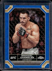 2024 Topps Chrome UFC Michael Chandler Refractor Blue Wave #/75 - Picture 1 of 2