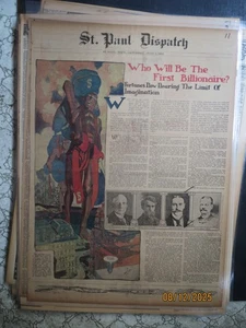 Newspaper History 815-11JOHN JACOB ASTOR - WHO WILL BE 1ST BILLIONAIRE - TITANIC - Picture 1 of 1