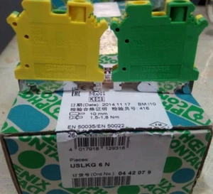 10 pcs PHOENIX CONTACT USLKG6N 0442079 Ground terminal - Picture 1 of 1