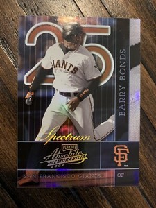 2002 Absolute Spectrum Playoff Barry Bonds / 100