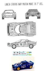 Lancia STRATOS - KWAI - Rally MONTECARLO 1978 - DECAL 1/24 - Picture 1 of 2