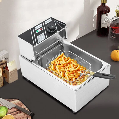 ?L Deep Fryer Deep Fryer 6L Stainless Steel 2500W Professional Kitchen Cold Zone Deep Fryer Deep Fryer?se - Image 1 of 4