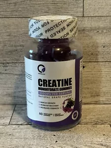 Orgeuos Creatine Monohydrate Gummies - 60 Count - 15 Servings - Exp: 01/2026 - Picture 1 of 3