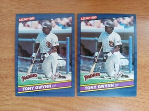 TONY GWYNN 1986 DONRUSS LEAF BASEBALL CARDS LOT X2-#41-PADRES