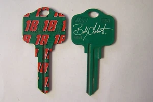 Bobby Labonte #18 Kwikset KW1/KW10 house key blanks qty 2 - Picture 1 of 1