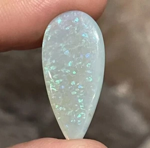 8.15ct 27.4c12.6x3.7mm Fine Australian Crystal Pipe Opal Teardrop Cabochon Gem - Picture 1 of 12