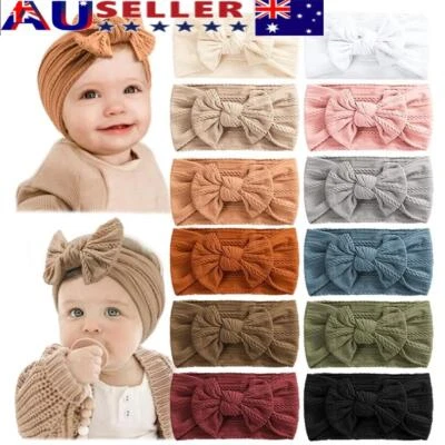 Bowknot Newborn Headband Elastic Knit Hairband Hair Accessory  Children Toddler - image 1 of 4