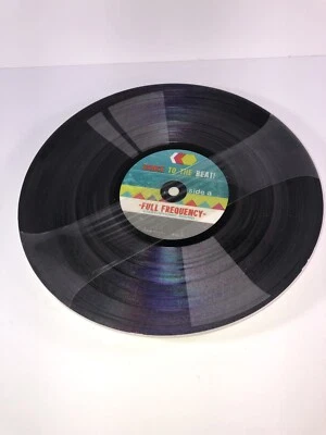 2 Placas de Disco de Plástico Dance To The Beat Frecuencia Completa Decorativas o Comer Foto 1 de 4