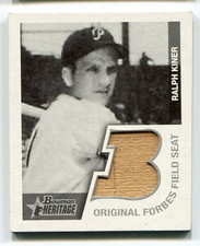 2001 Bowman Heritage 1948 Reprints Relics #BHMRK Ralph Kiner Seat   