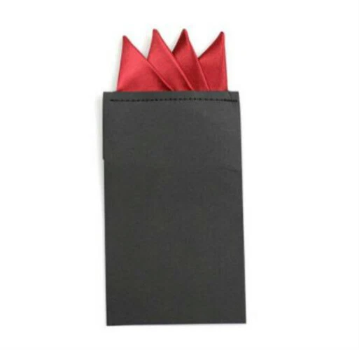 Lenço masculino cetim seda bolso pré-dobrado quadrado festa de casamento - Imagem 1 de 4