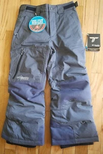 NWT COLUMBIA YOUTH RAD TO THE BONE BLUE SKI PANTS XS 6/7 TITANIUM WATERPROOF OH - Picture 1 of 10